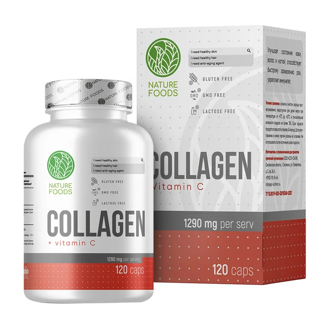 Nature Foods Collagen + Vitamin C 120 капсул