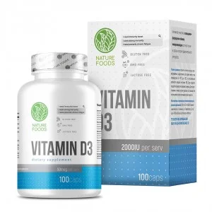 Nature Foods Vitamin D3 2000 IU 100 капсул