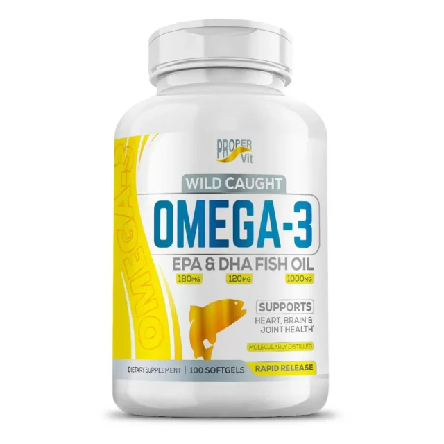 Омега 3 Рыбий жир 1000мг EPA 180мг&DHA 120мг Proper Vit,100 гель-капс. 100 капс
