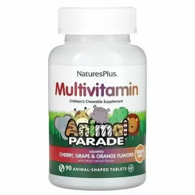 Витамины Animal Parade Chewable NaturesPlus, 90 жев табл 90 жев. табл