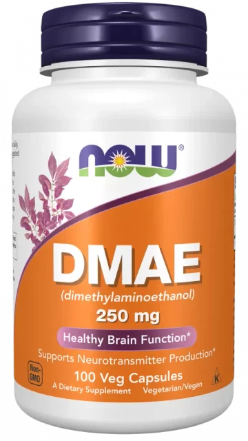 Диметиламиноэтанол DMAE 250mg NOW, 100 капсул 100 капс