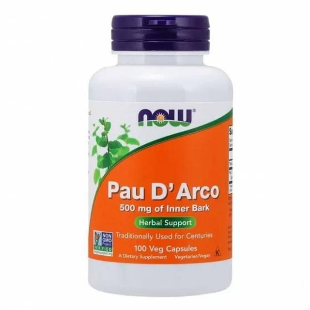 Пау Де Арко PAU D' ARCO 500mg NOW, 100 капсул 100 капс