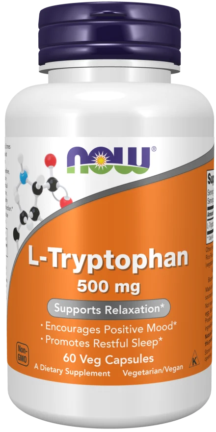 Триптофан 500MG NOW, 60 капс 60 капс