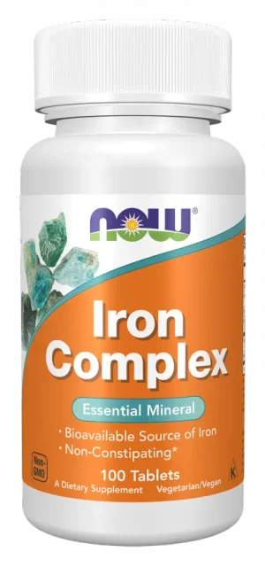 Железо IRON COMPLEX NOW, 100 таблеток 100 табл