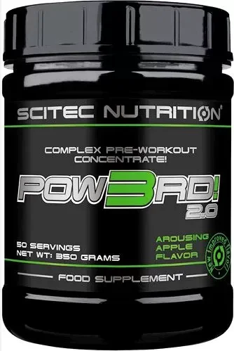 Предтренировочный комплекс Pow3rd! 2.0 Scitec Nutrition, 350г, свежее яблоко 350 грамм